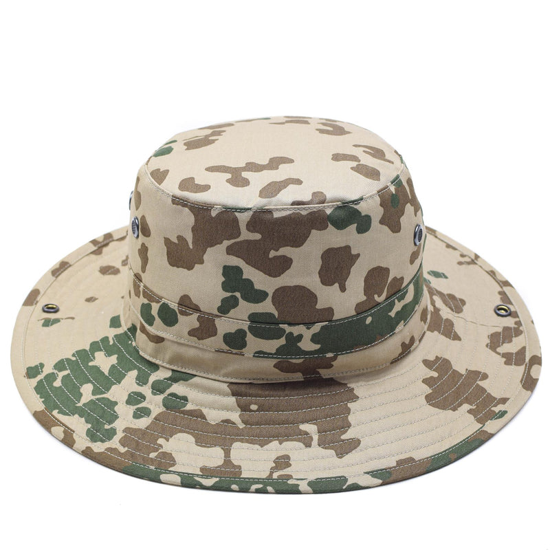 Chapeau de camping original de l'armée allemande avec camouflage tropical boonie, casquette d'extérieur pour la chasse et le camping, NEUF