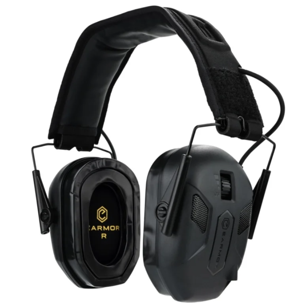 EARMOR M300X Protecteur Auditif Électronique 24dB NRR Tactique Extérieur Noir