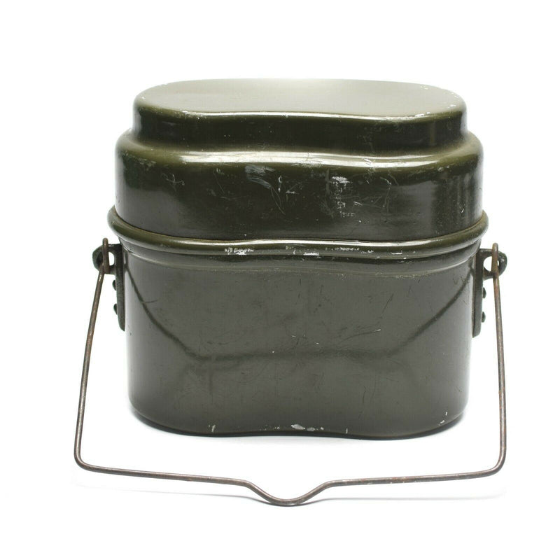 Véritable gamelle de l'armée hongroise. Lot de 2 casseroles militaires en aluminium