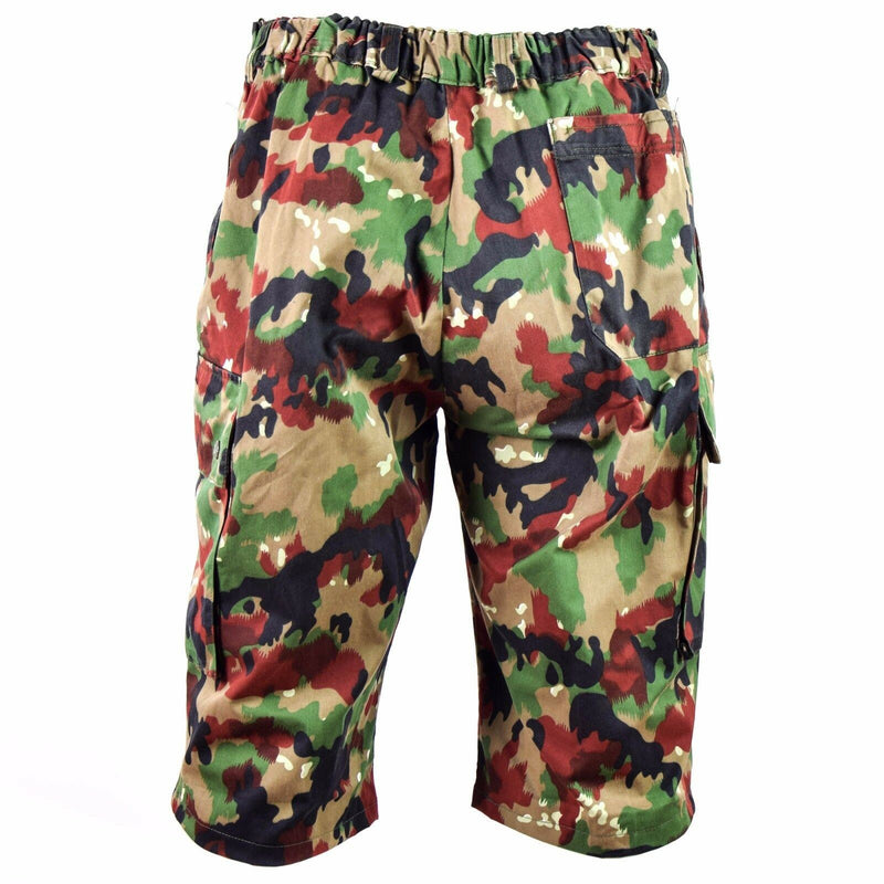 Short de combat original de l'armée suisse M83 Alpenflage TAZ 83 Short cargo camouflage