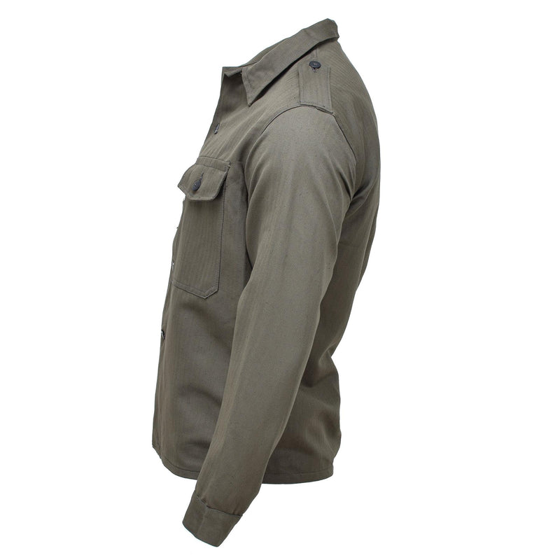 Veste de campagne autrichienne originale M59, chemise vintage des troupes de la Seconde Guerre mondiale, olive, NEUF