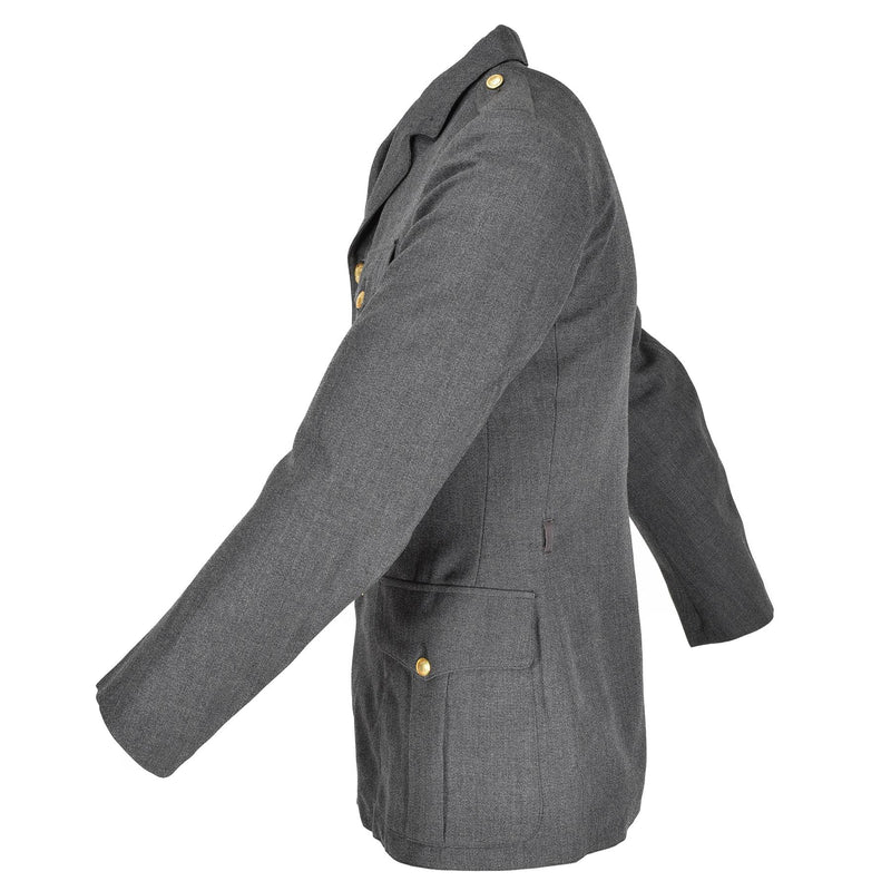 Veste d'uniforme danoise authentique, uniforme militaire gris de l'armée, tenue d'officier
