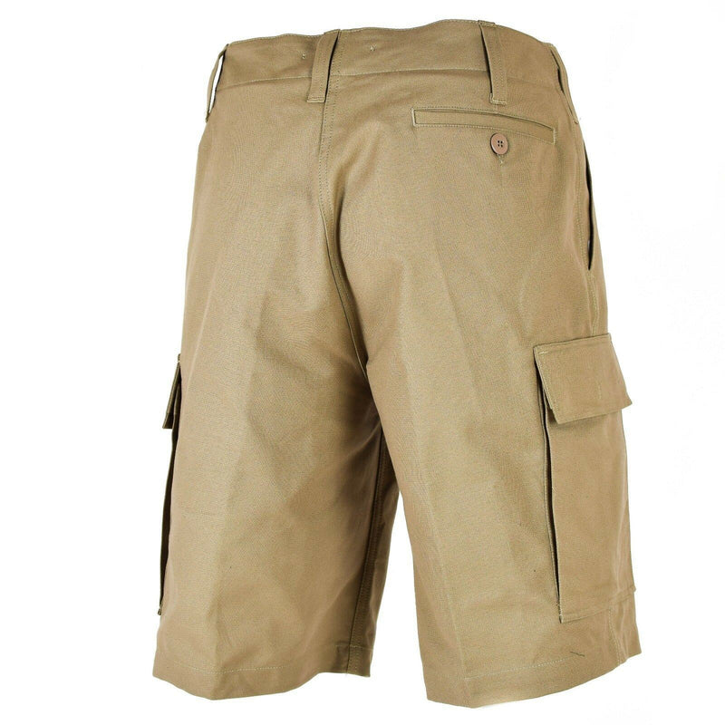 SHORT MOLESKIN authentique de l'armée allemande, cargo durable d'été, kaki beige, NEUF