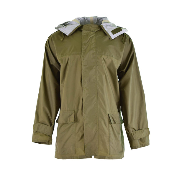 Veste imperméable à capuche de l'armée danoise authentique pour temps humide Danemark