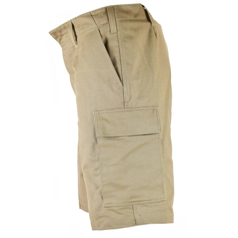 SHORT MOLESKIN authentique de l'armée allemande, cargo durable d'été, kaki beige, NEUF