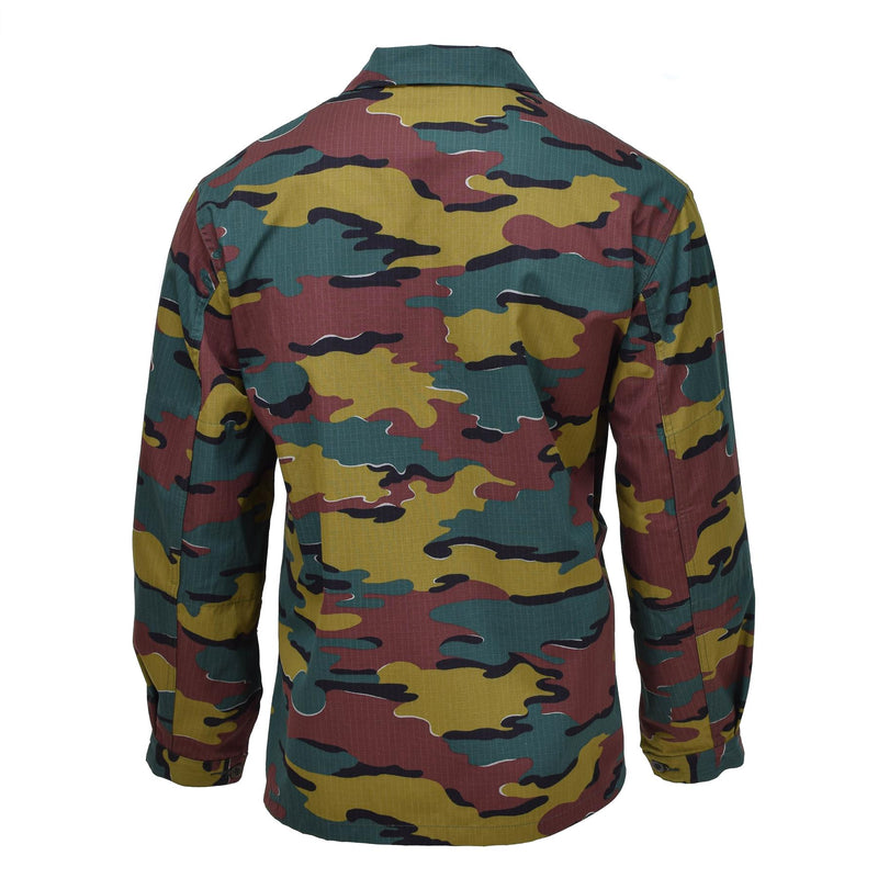 Chemises de combat de campagne originales de l'armée belge Ripstop BDU jigsaw troupes veste NEUF