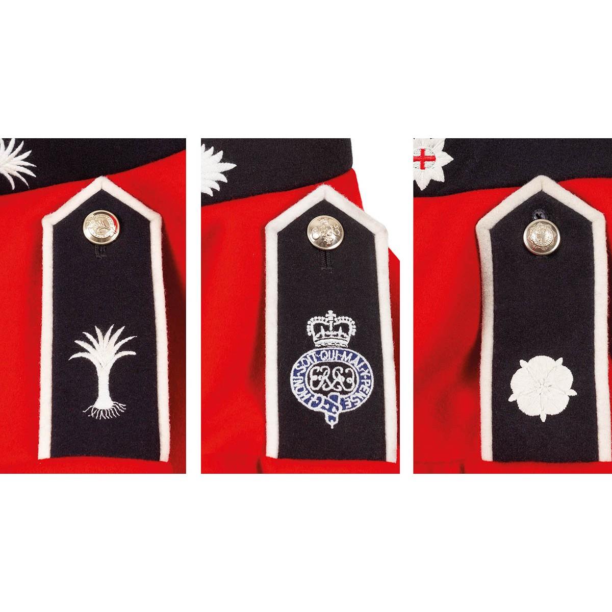 Véritable veste de l'armée britannique, tunique uniforme, robe rouge, gardes écarlates, cavalerie