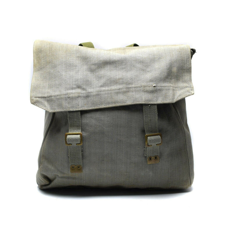 Sac à dos original de l'armée britannique M37 en toile grise, grand sac à dos militaire latéral