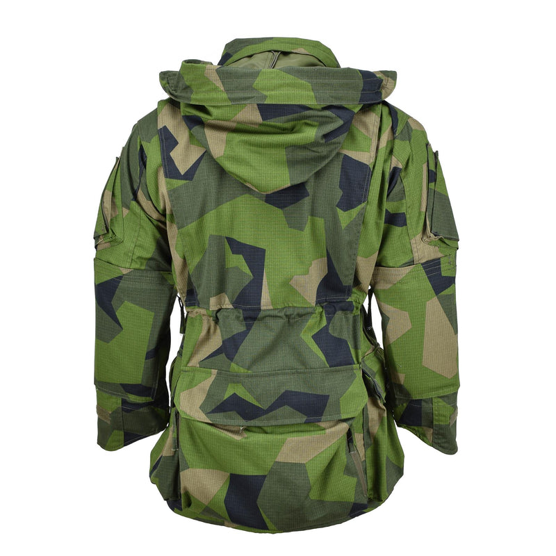Veste de commando ripstop de style militaire de marque TACGEAR avec fermeture éclair complète et camouflage éclaté