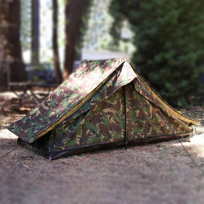 Tente de camouflage militaire néerlandaise originale DPM pour camping en plein air hydrofuge