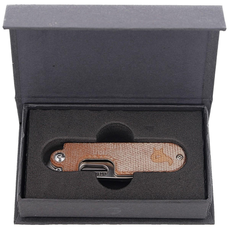 Fox Knives BEAN GEN2 folding pocket knife Micarta handle stainless steel 440C - GoMilitar