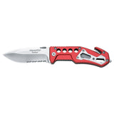 Fox Knives BF-117 Couteau de poche pliant en acier inoxydable AISI 440A manche orange