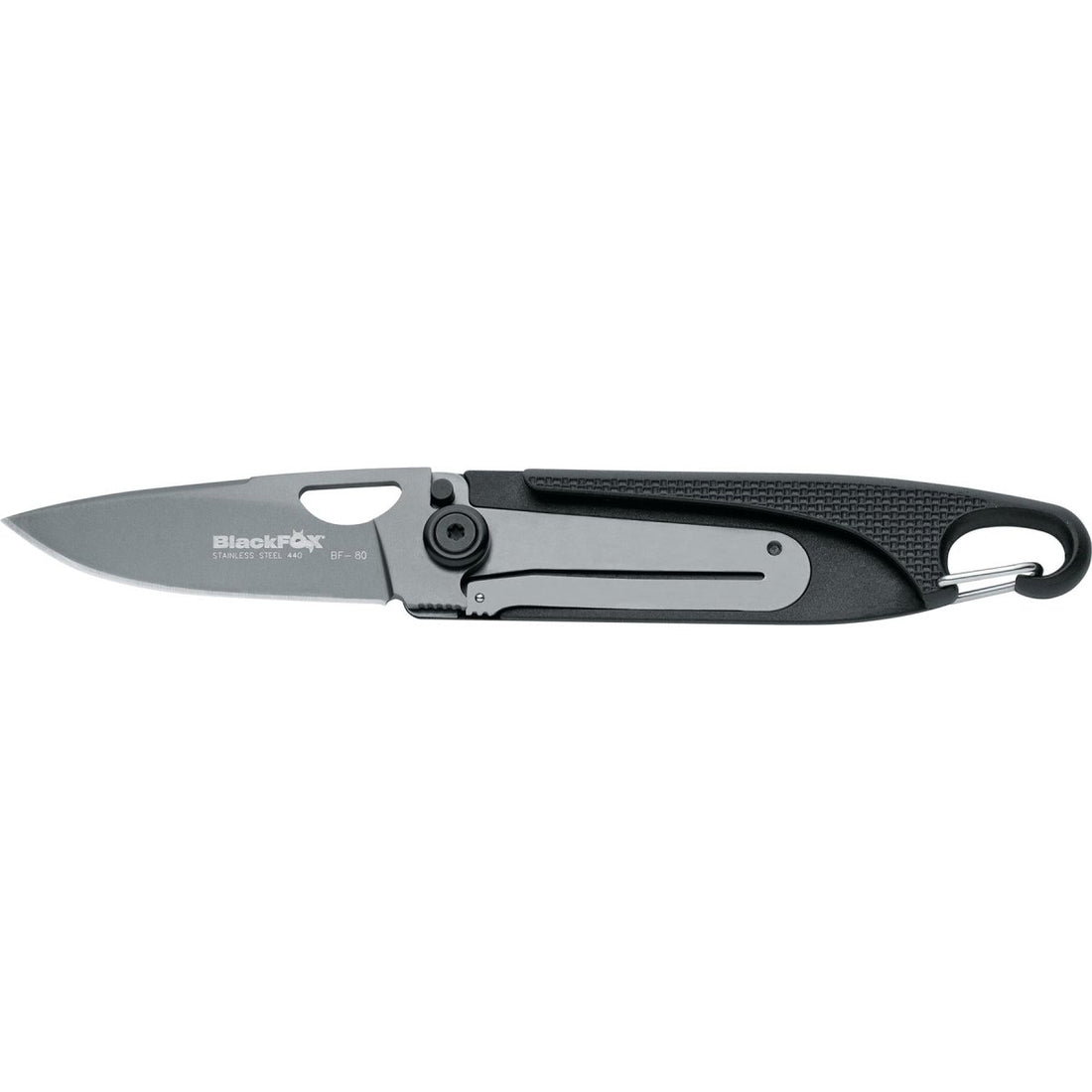 Couteau pliant Fox Knives Brand Baroni en acier 440 revêtu de titane manche noir zytel