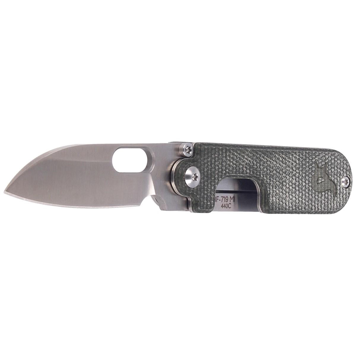Couteau de poche pliant Fox Knives Brand BEAN GEN2 en acier inoxydable 440C enduit satiné