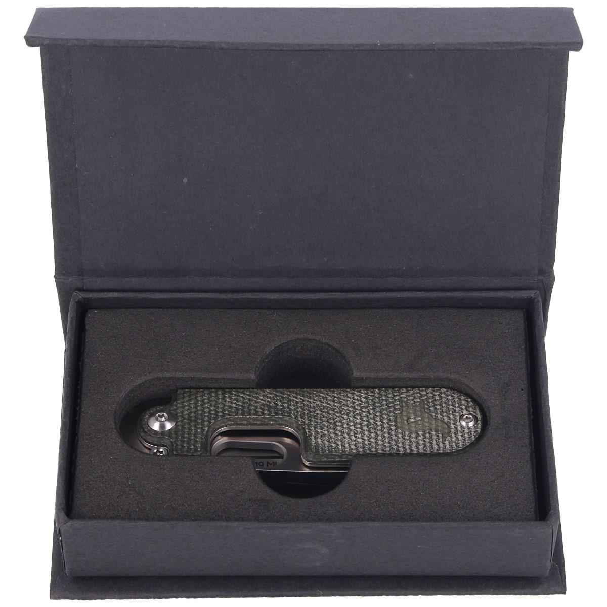 Couteau de poche pliant Fox Knives Brand BEAN GEN2 en acier inoxydable 440C enduit satiné