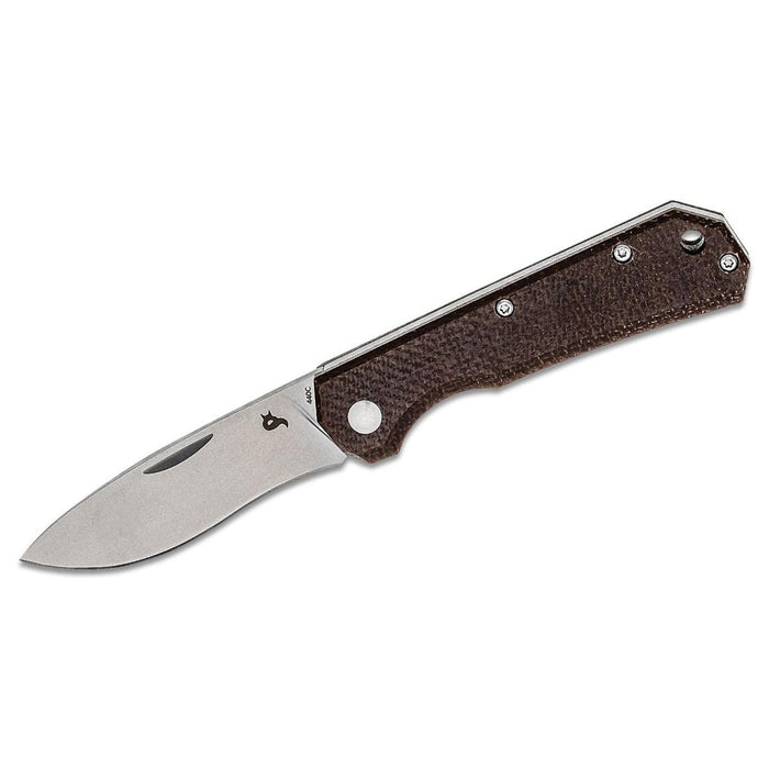 Couteau pliant Fox Knives Brand CIOL acier Micarta 440C étui cuir satiné - GoMilitar