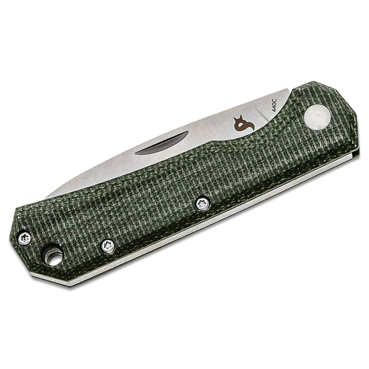 Couteau pliant Fox Knives Marque CIOL manteau satiné acier inoxydable 440C manche Micarta