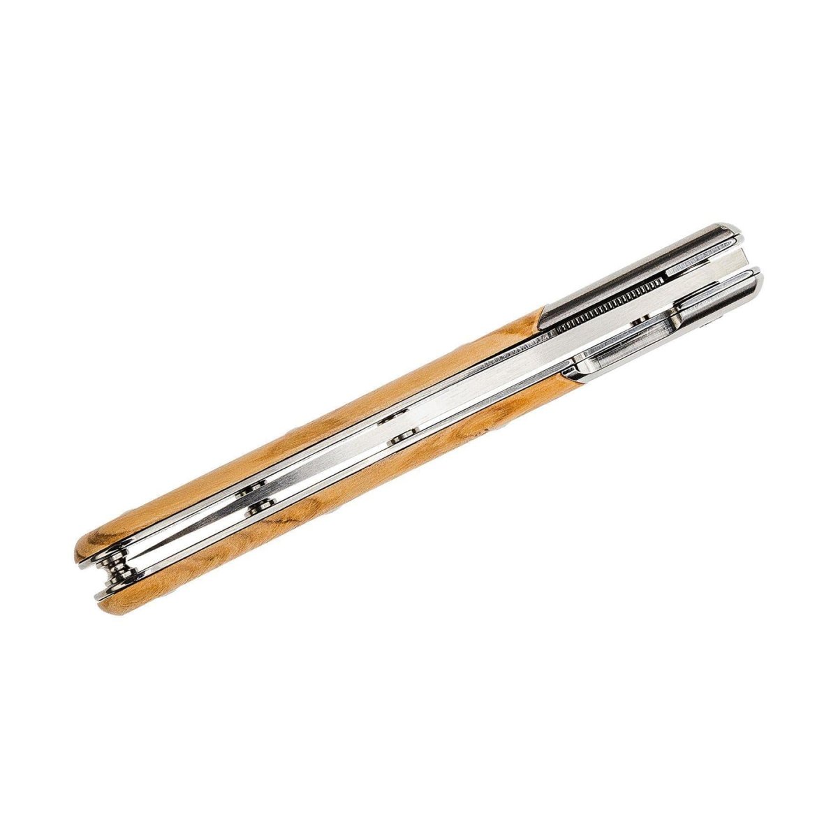 Couteau pliant Fox Knives Brand Italy Elite acier inoxydable N690CO bois d'olivier