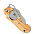 Fox Knives Brand Italy Elite couteau pliant acier inoxydable manche en bois d'olivier