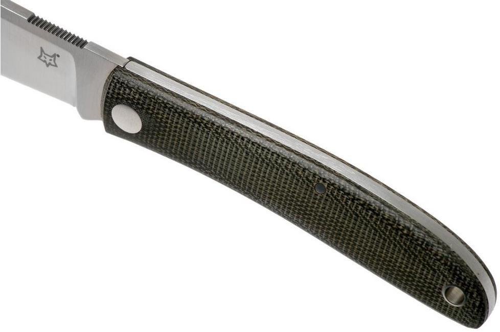 Couteau pliant Fox Knives Brand Italy Livri en acier inoxydable M390 Green Micarta