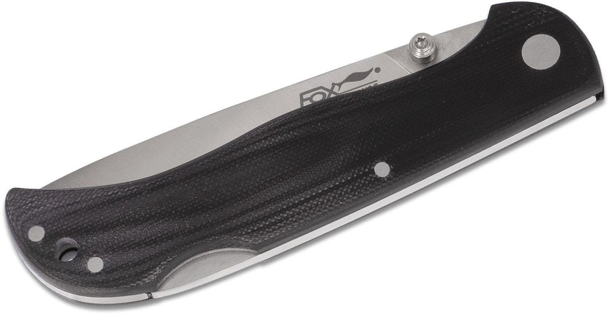 Fox Knives Brand Italy modèle 500 couteau de poche pliant noir en acier inoxydable
