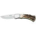 Couteau Fox Knives Brand Italy Silver Line en acier inoxydable, manches en corne de cerf