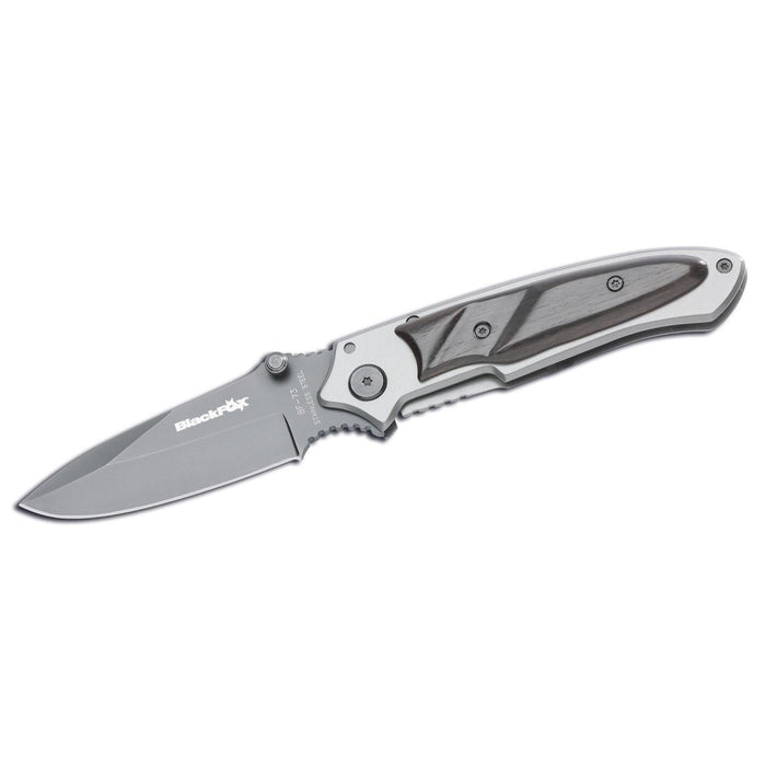 Fox Knives Brand couteau de poche pliant titane enduit 440 inoxydable bois noir - GoMilitar