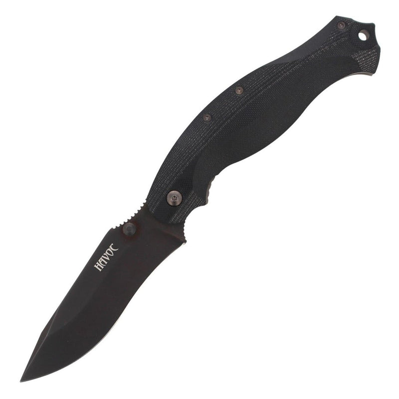 Fox Knives HAVOC folding knife drop point blade titanium frame lock N690Co steel - GoMilitar