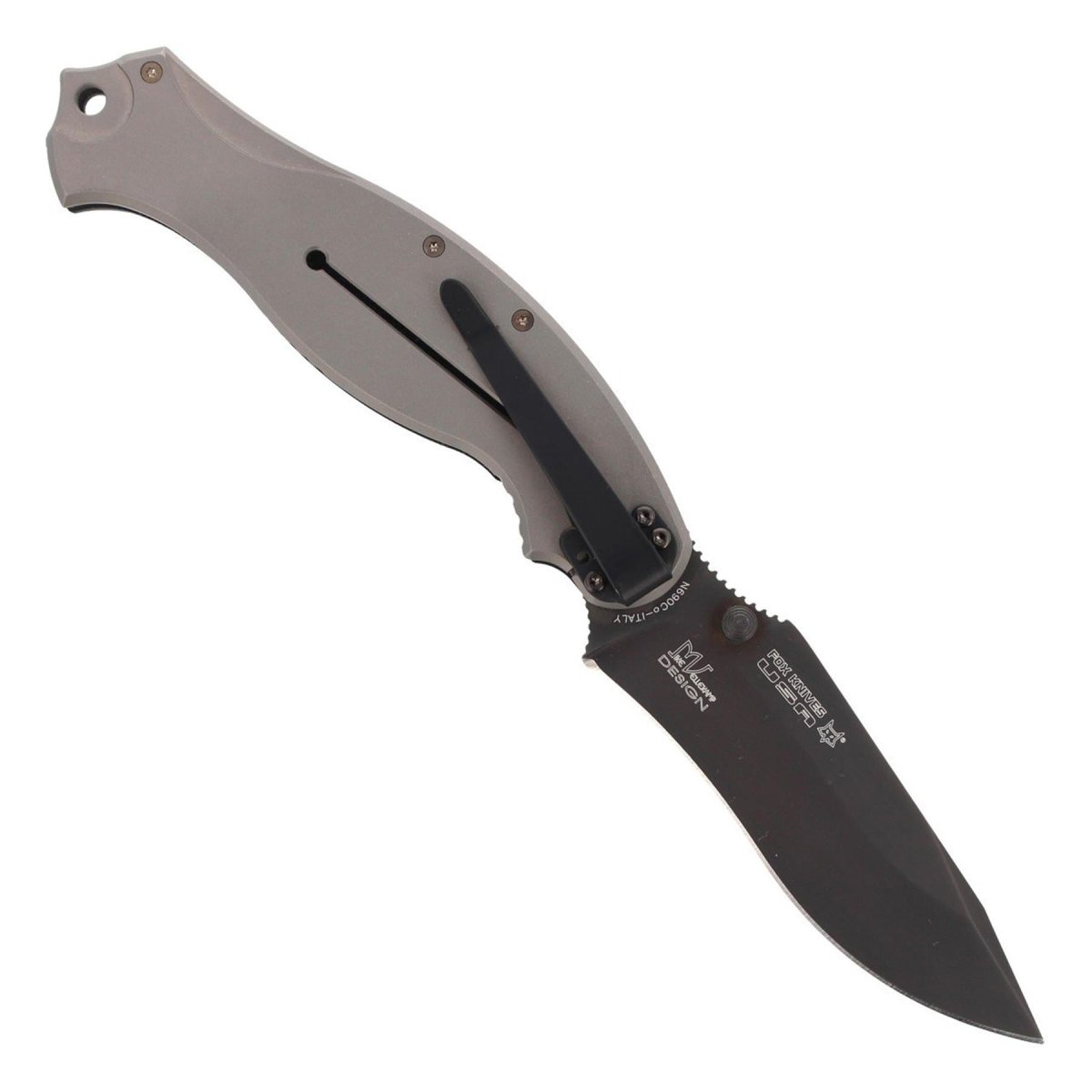 Fox Knives HAVOC couteau pliant lame à point tombant cadre en titane serrure acier N690Co