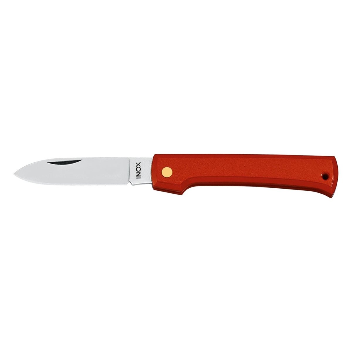 Fox Knives INOX Couteau de poche Drop Point 420C Manche en nylon en acier inoxydable