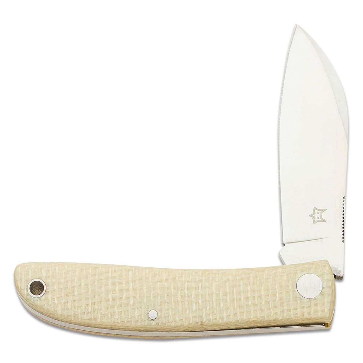 Fox Knives LIVRI Couteau de poche pliant 61 HRC M390 acier forme pied de mouton micarta