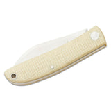 Fox Knives LIVRI Couteau de poche pliant 61 HRC M390 acier forme pied de mouton micarta