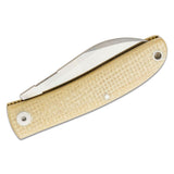Fox Knives LIVRI Couteau de poche pliant 61 HRC M390 acier forme pied de mouton micarta