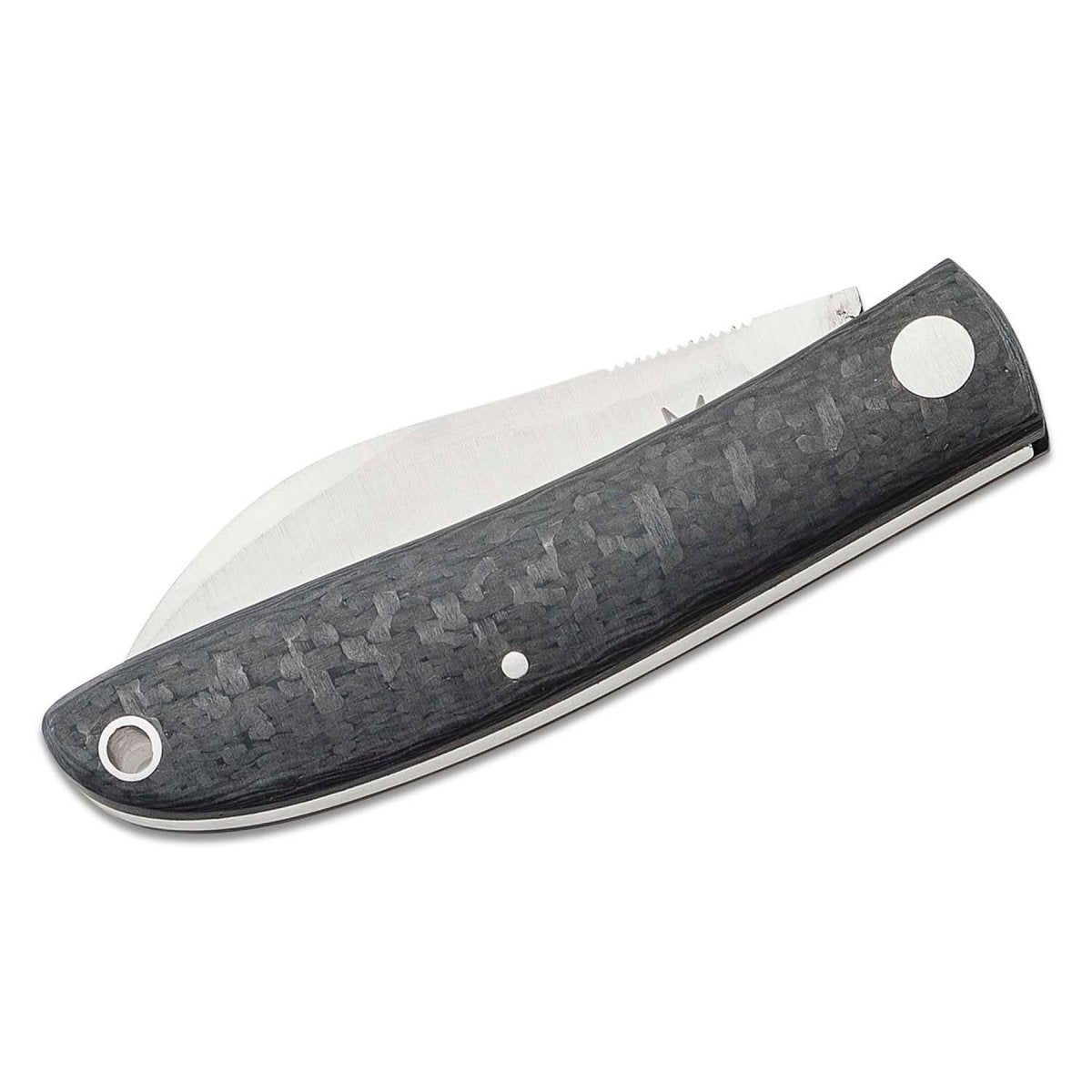 Fox Knives LIVRI Couteau de poche pliant forme Pied de Mouton 61 HRC M390 acier carbone