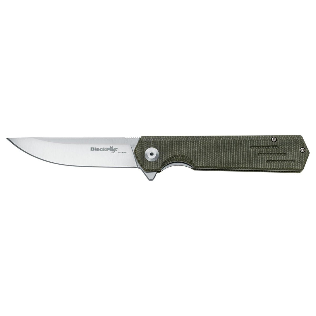 Fox Knives REVOLVER BF-740 OD couteau de poche pliant en acier inoxydable D2 Micarta
