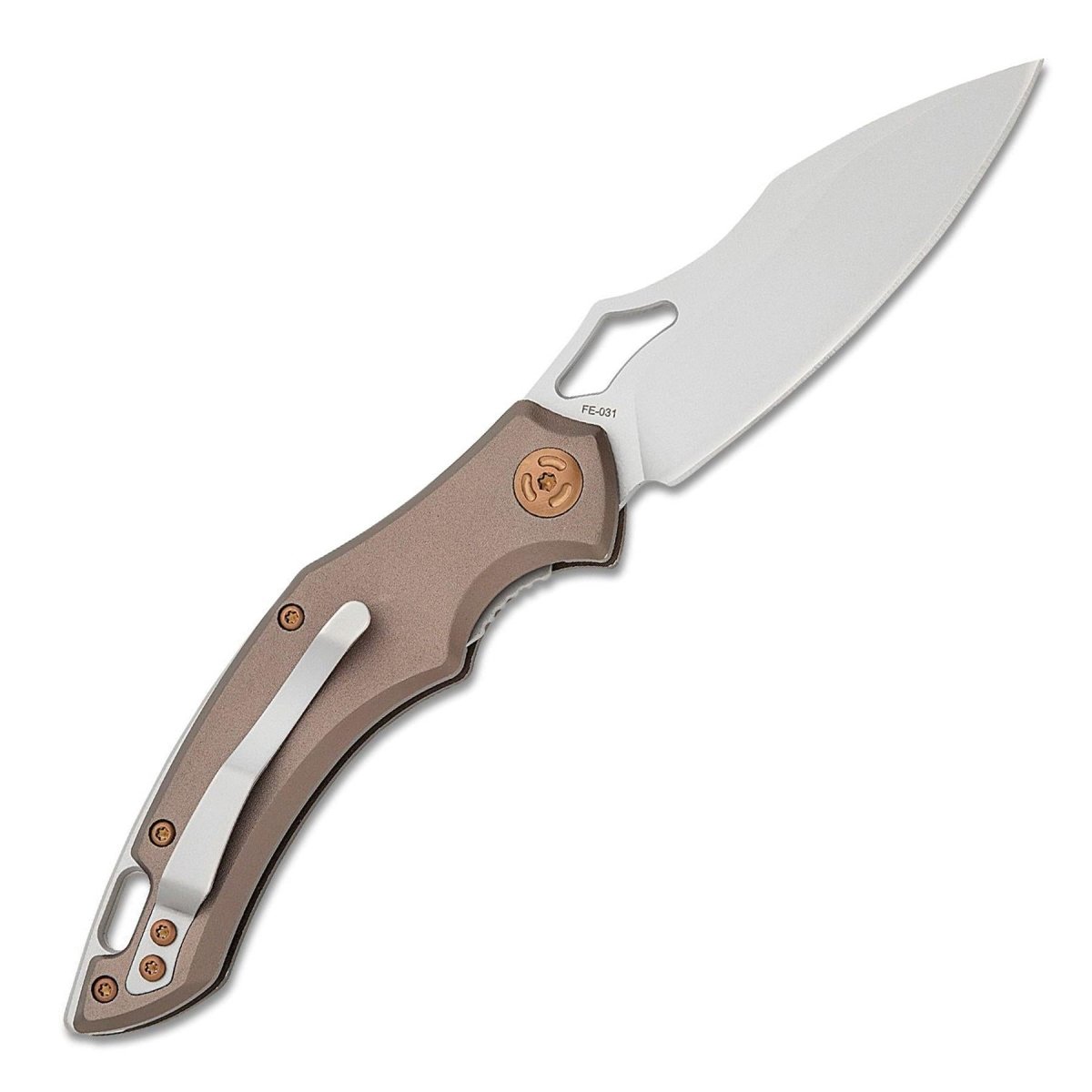 Fox Knives SPARROW Couteau de poche pliant Drop Point Acier inoxydable 9Cr13