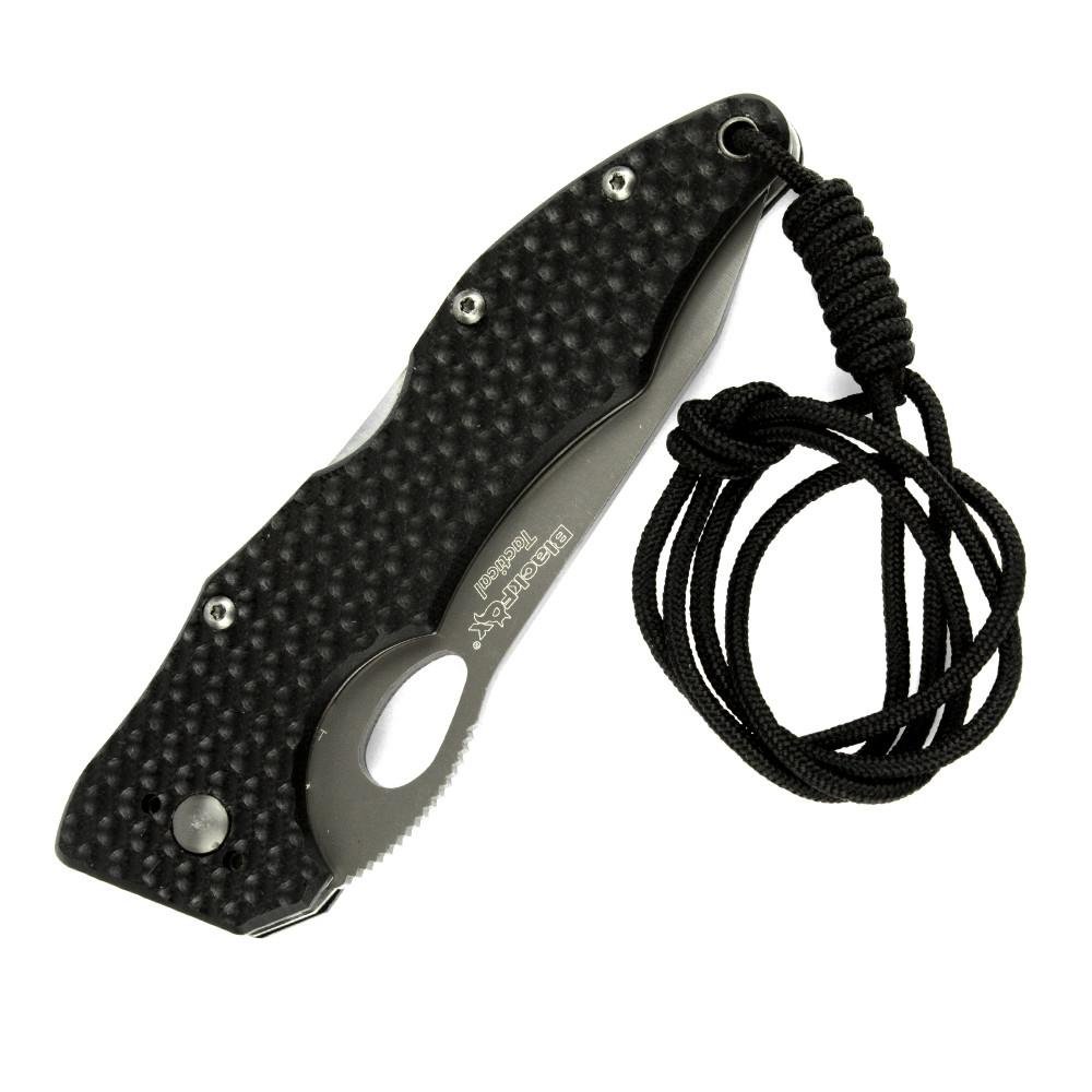Fox Knives Tactical BF-105T couteau tactique pliant lame en acier inoxydable revêtue de titane noir