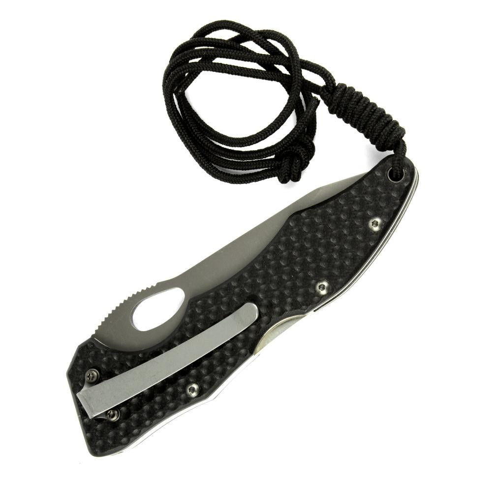 Fox Knives Tactical BF-105T couteau tactique pliant lame en acier inoxydable revêtue de titane noir