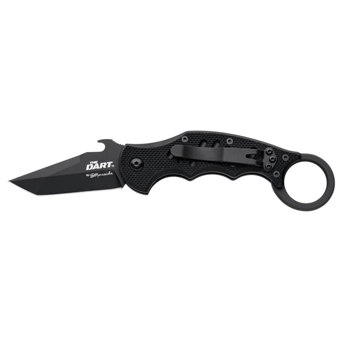 Fox Knives THE DART Tanto Couteau de poche Acier inoxydable N690Co Noir idroglider - GoMilitar