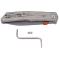 Couteau pliant Fox Knives THE SICILIAN 59HRC BECUT manche micarta en acier inoxydable
