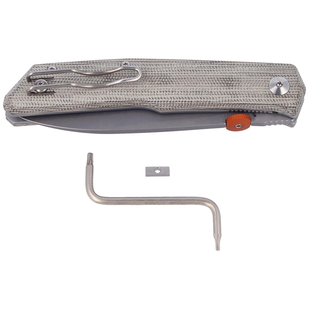 Couteau pliant Fox Knives THE SICILIAN 59HRC BECUT manche micarta en acier inoxydable