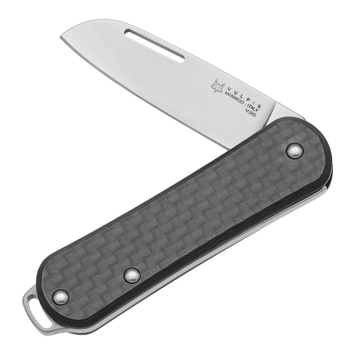 Fox Knives VULPIS FX - VP108 CF Couteau de poche M390 Manche en acier et fibre de carbone - GoMilitar