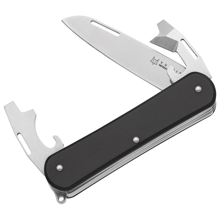 Fox Knives VULPIS FX-VP130-3 BK Couteau multi-outils N690Co Lame en acier noir - GoMilitar
