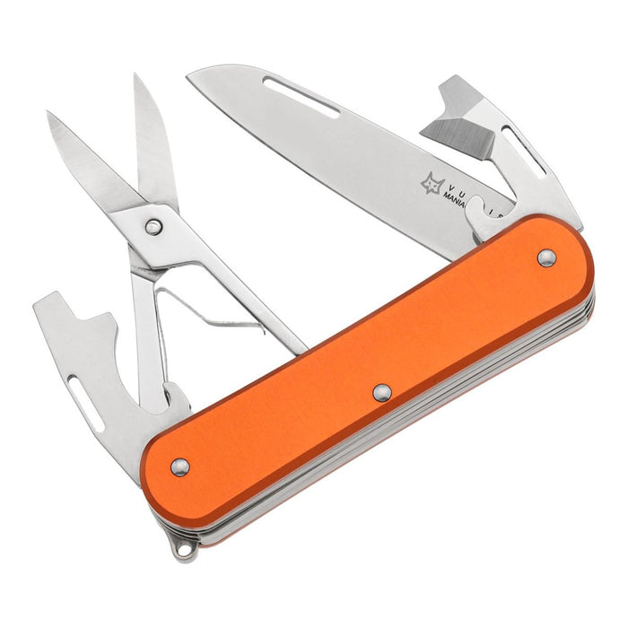 Fox Knives VULPIS FX-VP130-F4 OR Couteau multi-outils N690Co Lame en acier Orange - GoMilitar
