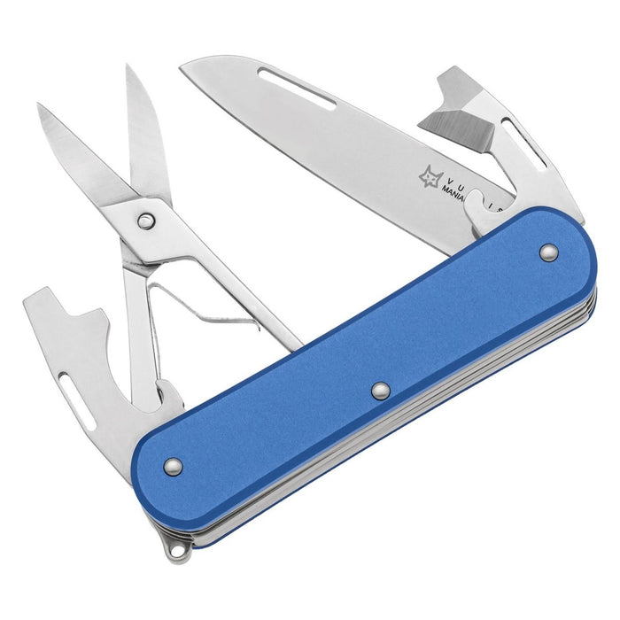 Fox Knives VULPIS FX-VP130-F4 SB Couteau multi-outils N690Co Lame en acier bleu - GoMilitar
