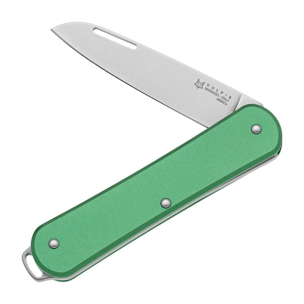 Fox Knives VULPIS FX - VP130 OD Folding Pocket Knife Stainless Steel N690Co Green - GoMilitar