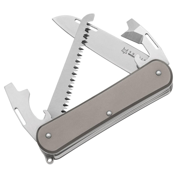 Fox Knives VULPIS FX-VP130-S4 TI Couteau multi-outils N690Co Lame en acier titane - GoMilitar