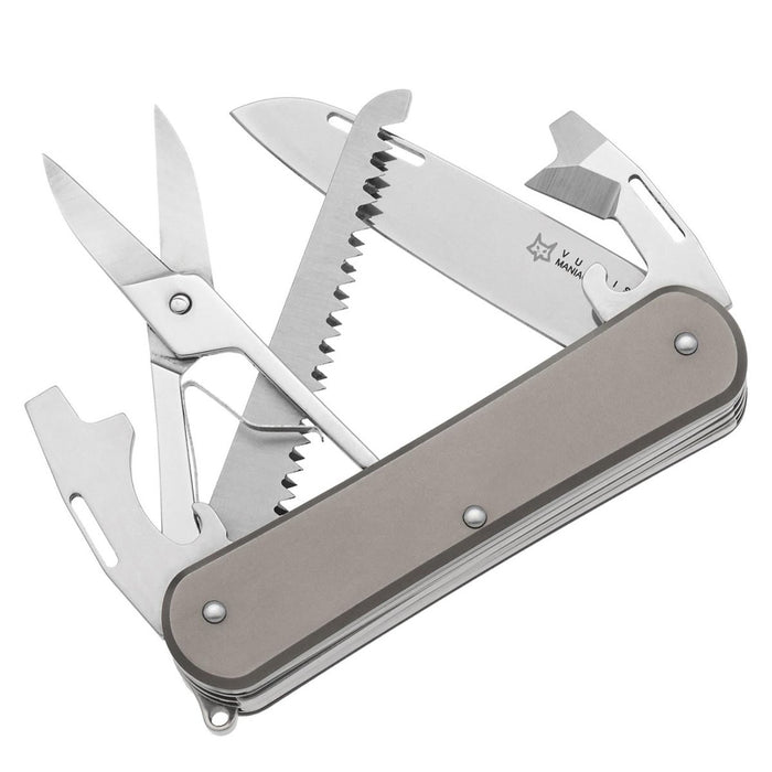 Fox Knives VULPIS FX-VP130-SF5 TI Couteau de poche multi-outils en acier inoxydable M390 - GoMilitar
