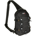 Fox Outdoor Compact Sling Sac à bandoulière 5L Sangle rembourrée Polyester Noir