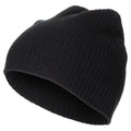 Fox Outdoor Bonnet tricoté extra court Taille unique Deux couches Acrylique Noir